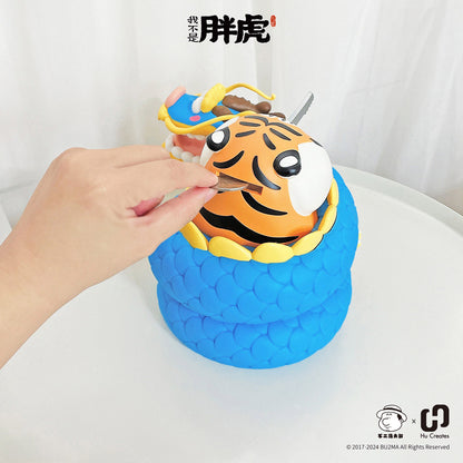 [NEW] Bu2ma - Fat Tiger Holding a saw and the Curled Dragon Piggy Bank