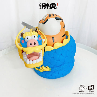 [NEW] Bu2ma - Fat Tiger Holding a saw and the Curled Dragon Piggy Bank
