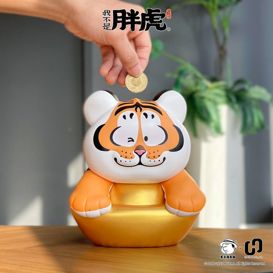[Fat Tiger]Tiger Cub Figure Piggy Bank -Gold Ingot