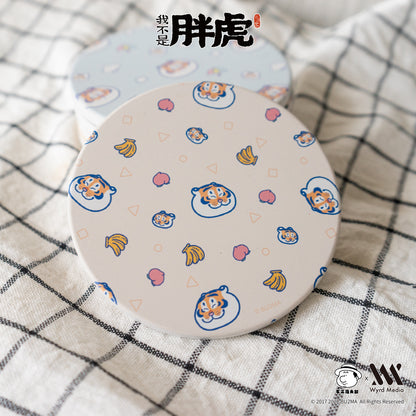 Fat Tiger Ceramic Coaster, 9 Styles, Bu2ma