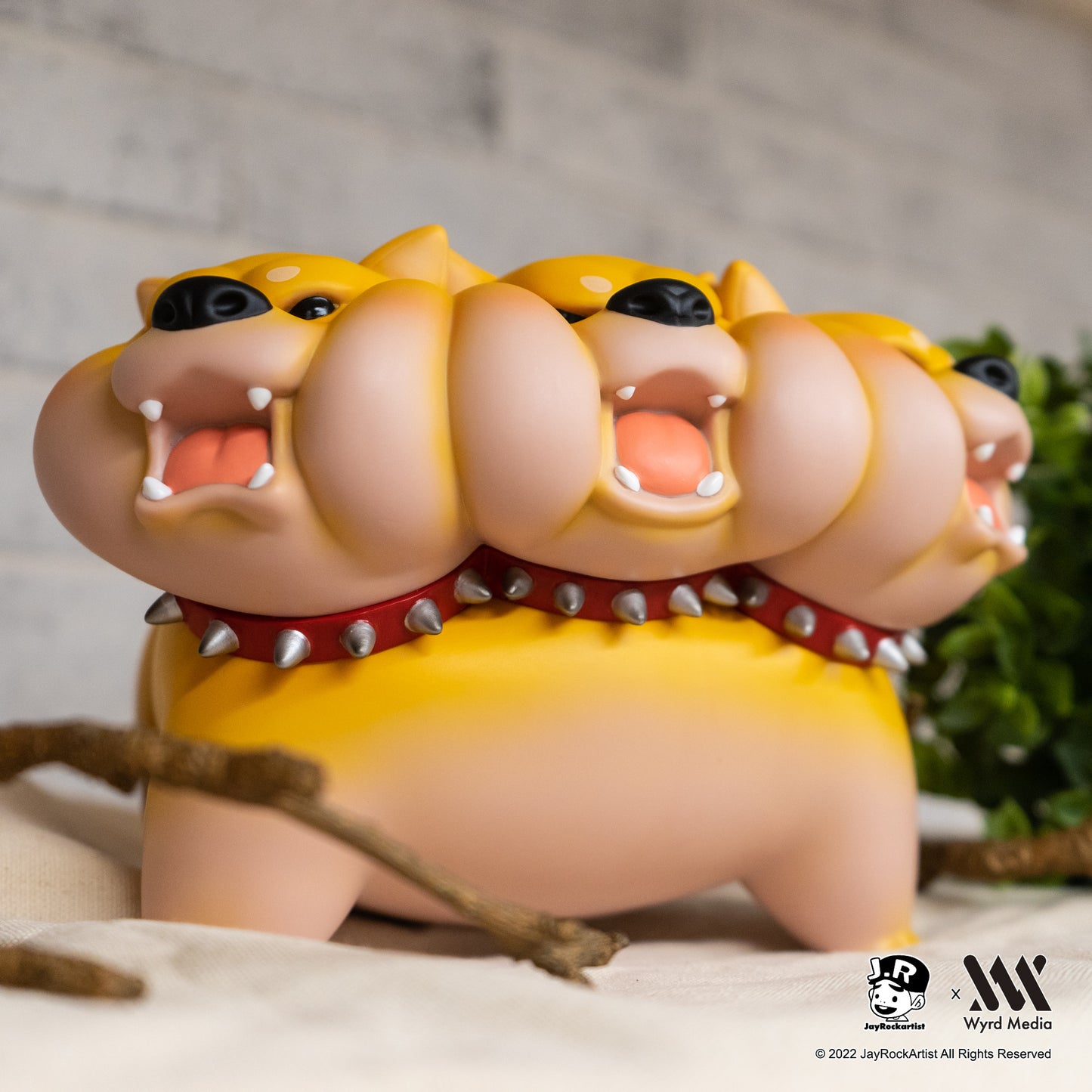 Large DoReMi Shiba Inu Cerberus Figure, Chubby Monsters Series, Jayrock, Limited Edition.