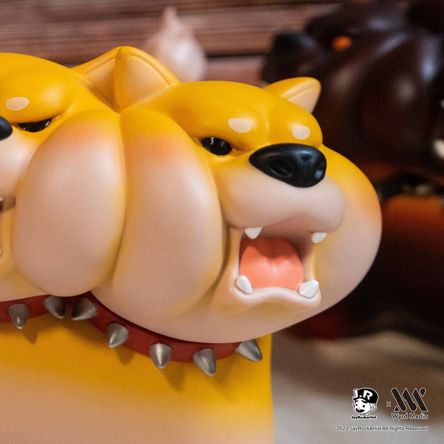 Large DoReMi Shiba Inu Cerberus Figure, Chubby Monsters Series, Jayrock, Limited Edition.