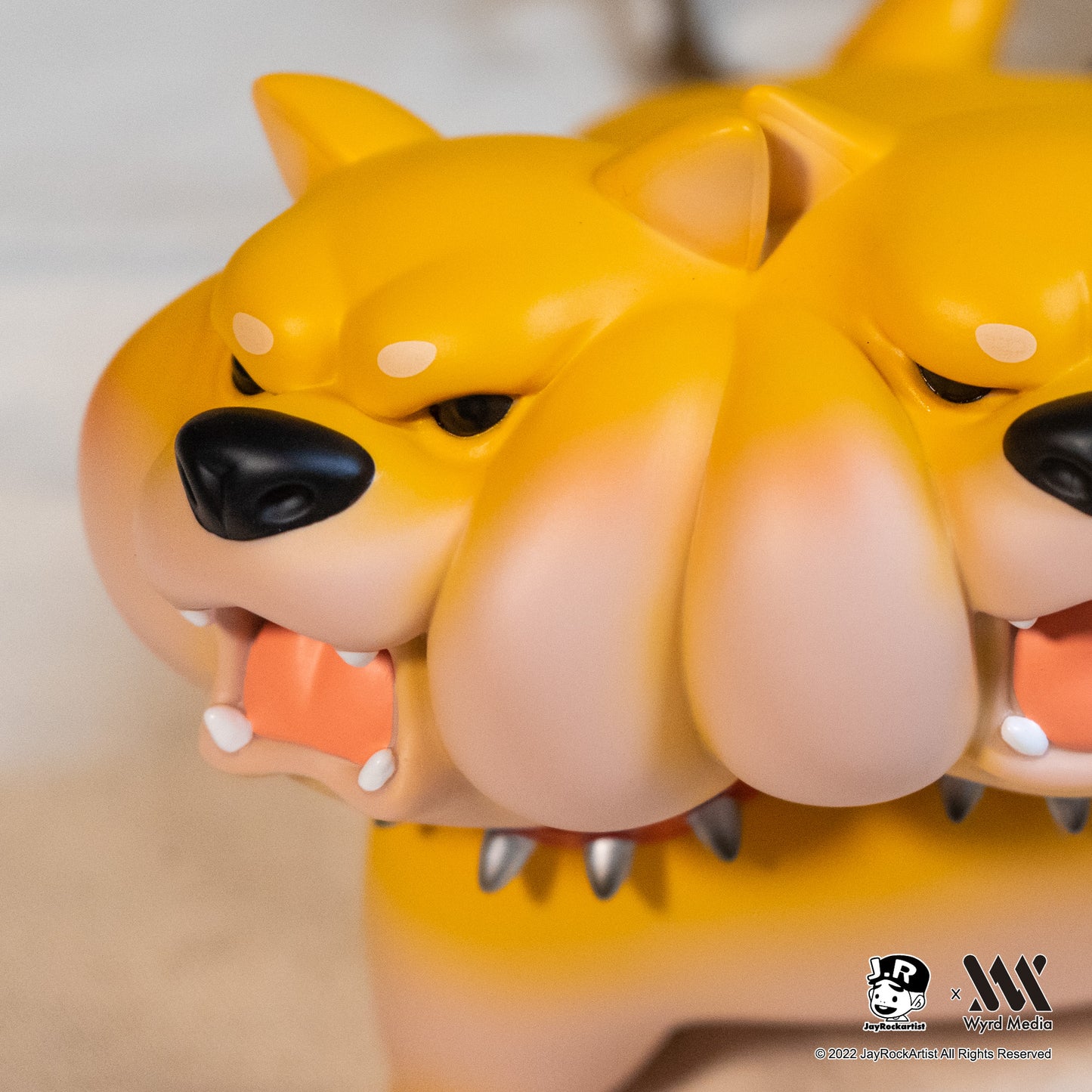 Large DoReMi Shiba Inu Cerberus Figure, Chubby Monsters Series, Jayrock, Limited Edition.