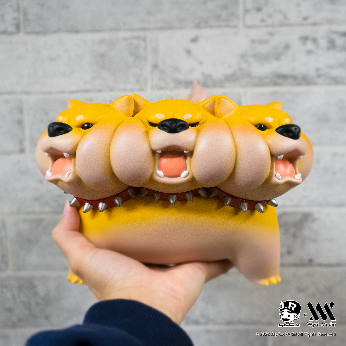 Large DoReMi Shiba Inu Cerberus Figure, Chubby Monsters Series, Jayrock, Limited Edition.