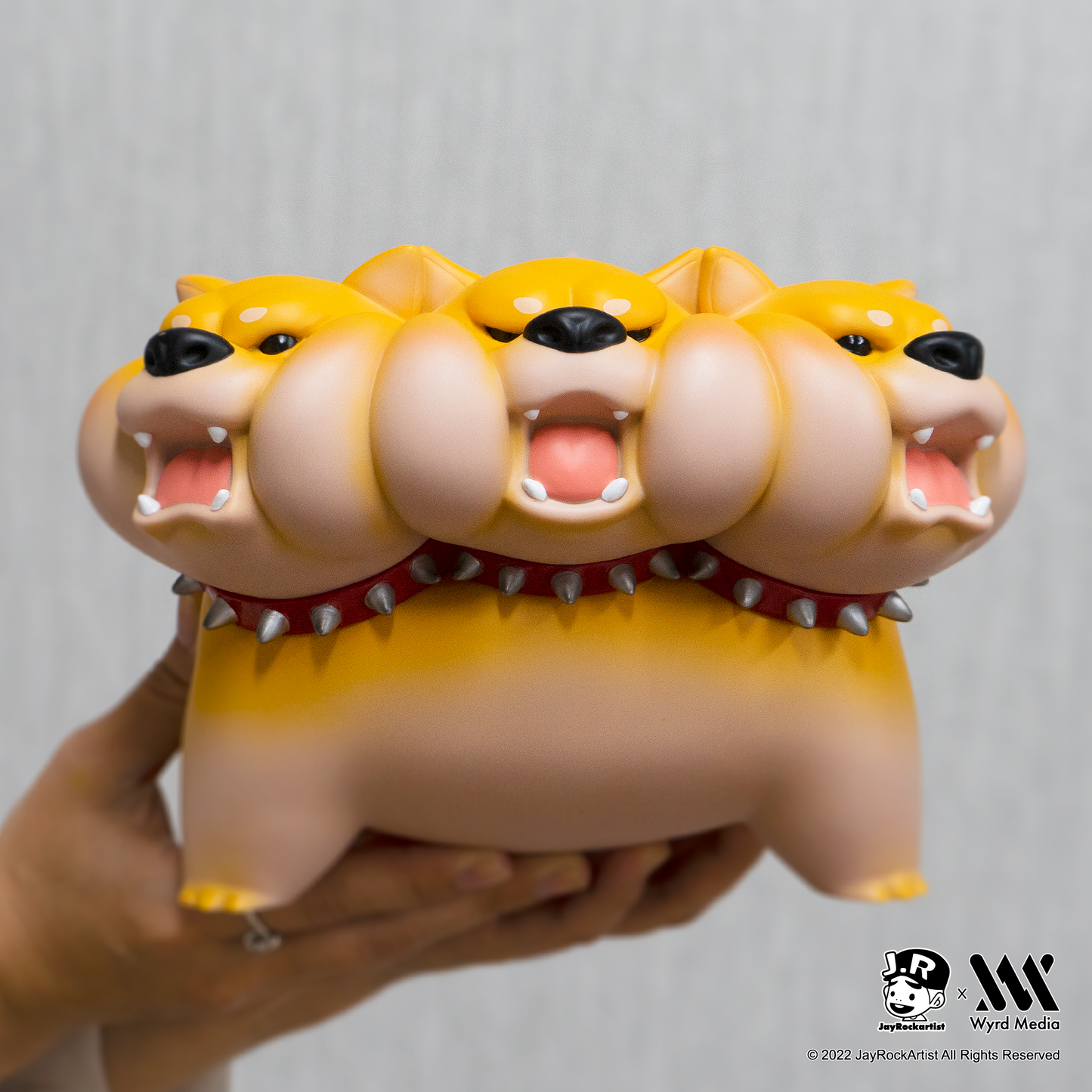 Large DoReMi Shiba Inu Cerberus Figure, Chubby Monsters Series, Jayrock, Limited Edition.