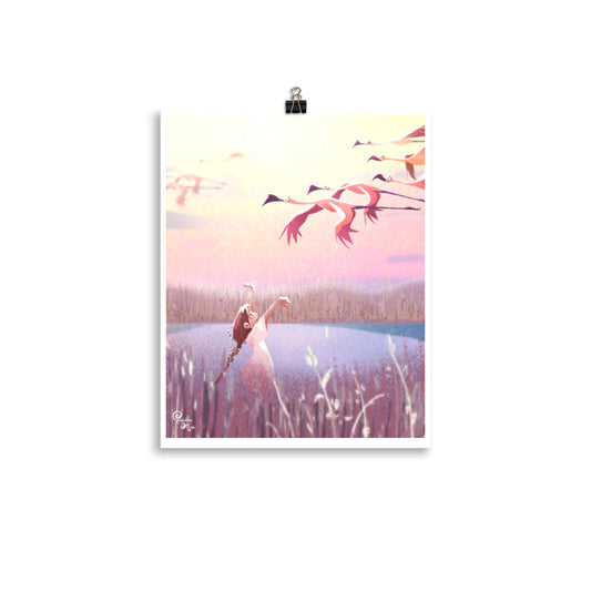 Flamingo - Art Print, Paula Hsu